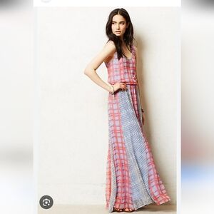 Ella Moss Alexa Silk Maxi Dress Size Small